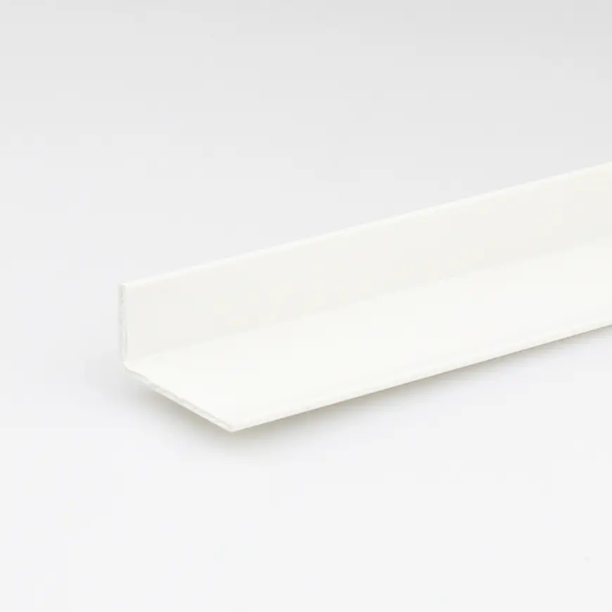 Profil uholníkový PVC biely lesk 10x40x1000