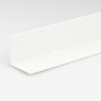 Profil uholníkový PVC biely lesk 25x25x1000