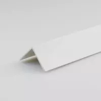 Profil uholníkový PVC biely lesk 30x30x1000