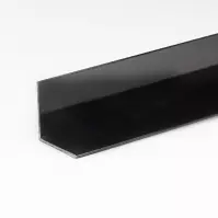 Profil uholníkový PVC čierny lesk 10x10x1000