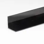 Profil uholníkový PVC čierny lesk 20x20x1000