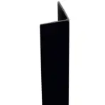 Profil uholníkový samolepiace PVC čierny 19.5x19.5x1000