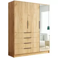 Skriňa Bogota 150 craft zlatá+rukoväť čierna