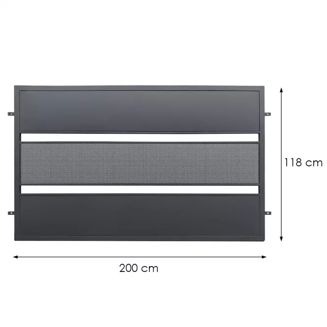 Plotové pole Neapol 2x1,18 ZN RAL 7016