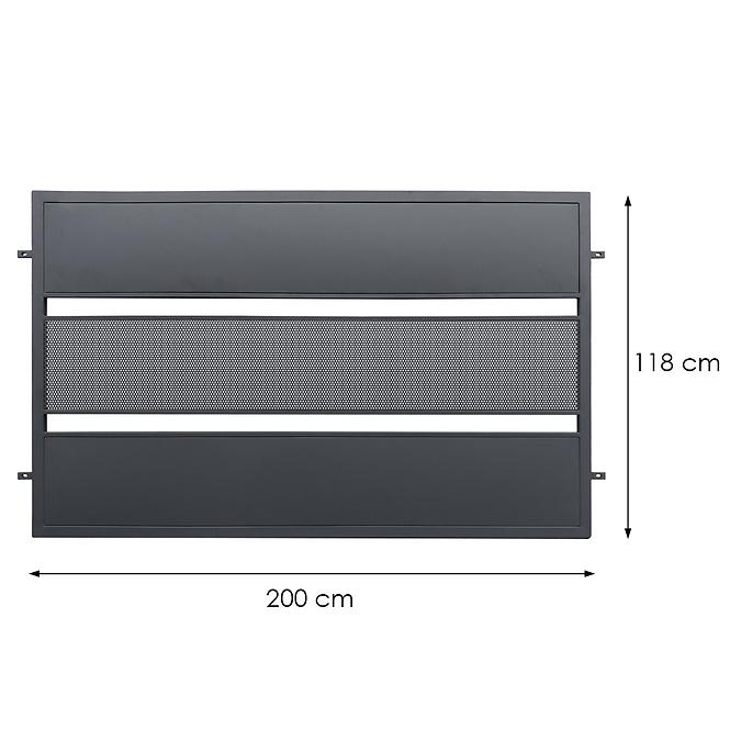 Plotové pole Neapol 2x1,18 ZN RAL 7016