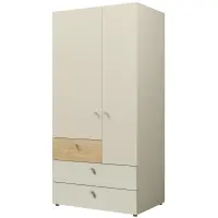 Skriňa Yuki 2 Sivá Béžová/Olejovaný Dub