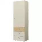 Skrinka Yuki 4 Sivá Béžová/Olejovaný Dub