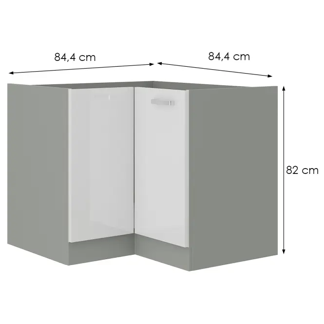 Skrinka Do Kuchyne Bianka 90x90 Nd 2f Bb,2