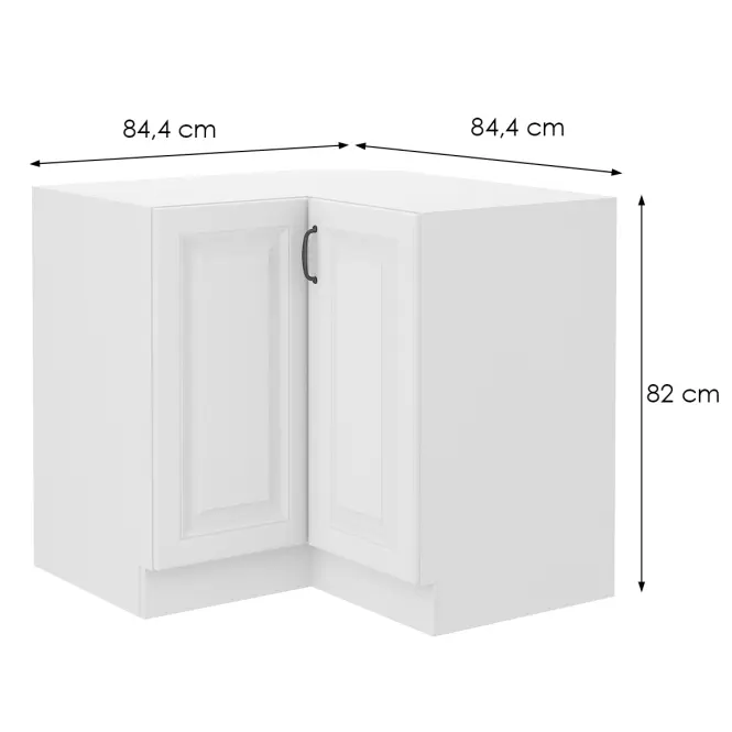 Skrinka Do Kuchyne Stilo Biely/Biely 90x90 Nd 2f Bb,2