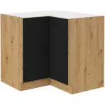Skrinka Do Kuchyne Modena Čierna/Dub Artisan 90x90 Nd 2f Bb