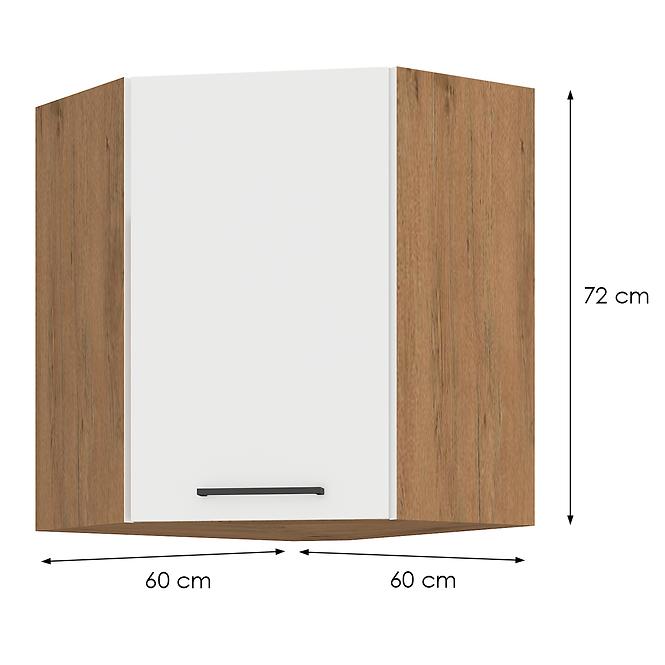 Skrinka do kuchyne VIGO biely HG 60X60 GN-72 2F (45°)