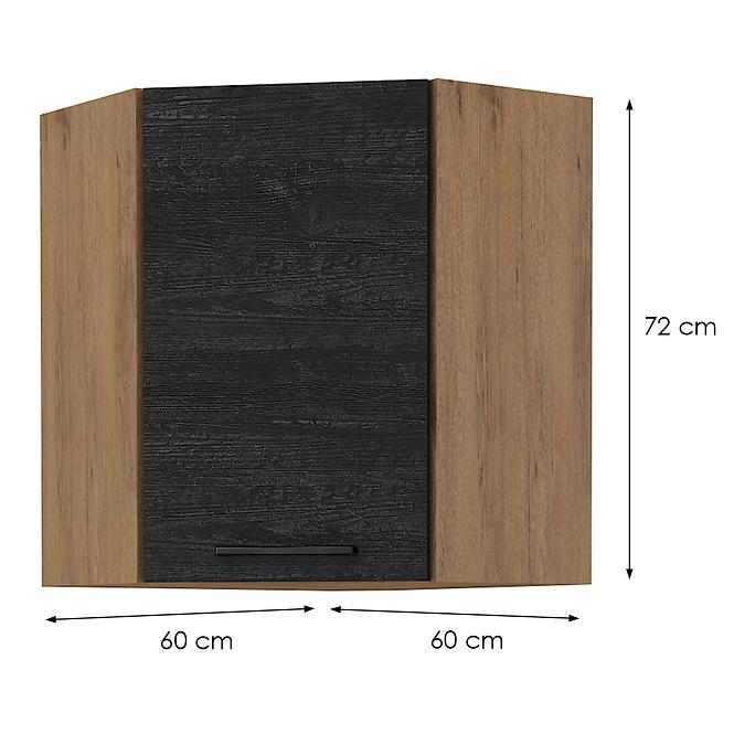 Skrinka do kuchyne VIGO DARK 60X60 GN-72 2F (45°)