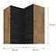 Skrinka do kuchyne VIGO DARK 60X60 GN-72 2F (90°),2
