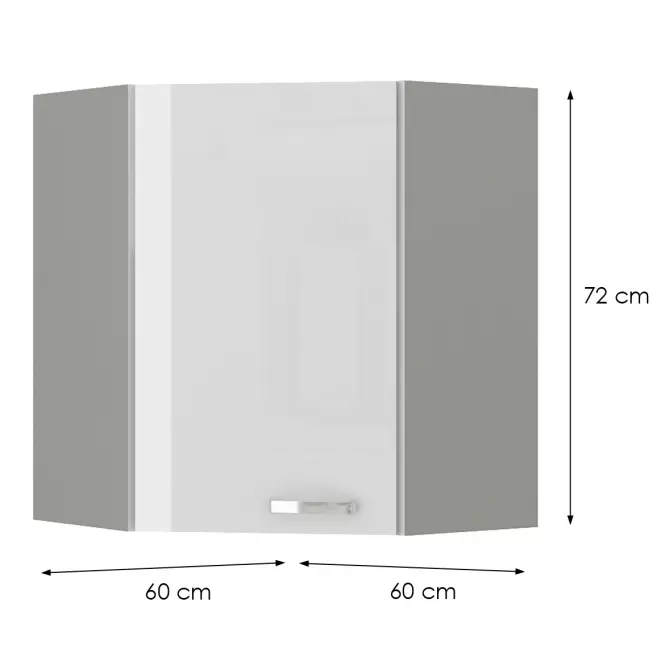 Skrinka do kuchyne BIANKA 60X60 GN-72 2F (45°)