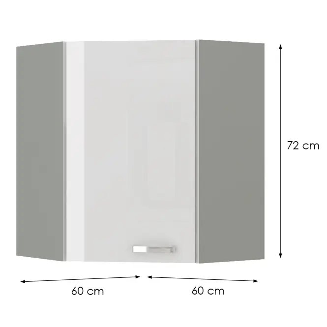 Skrinka do kuchyne BIANKA 60X60 GN-72 2F (45°),2