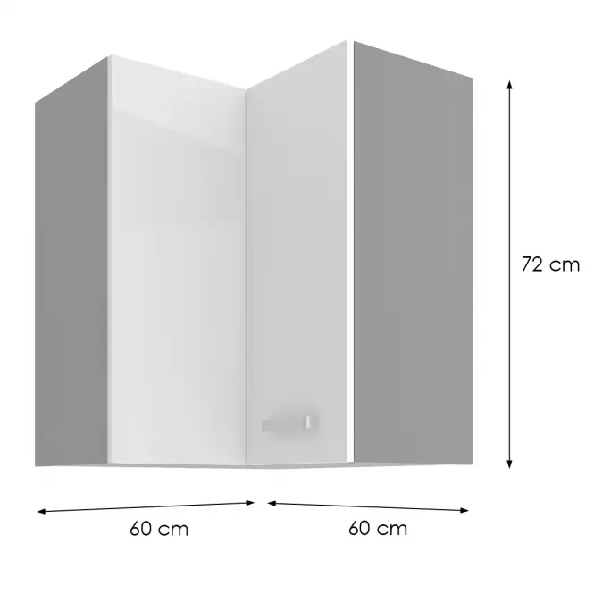 Skrinka do kuchyne BIANKA 60X60 GN-72 2F (90°)