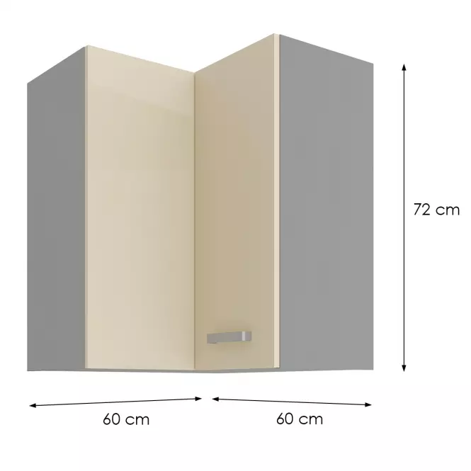 Skrinka do kuchyne KARMEN 60X60 GN-72 2F (90°)