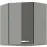 Skrinka do kuchyne GREY 60X60 GN-72 2F (45°)