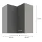 Skrinka do kuchyne GREY 60X60 GN-72 2F (90°),2