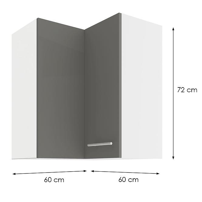 Skrinka do kuchyne LARA GREY 60X60 GN-72 2F (90°)
