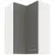Skrinka do kuchyne LARA GREY 60X60 GN-90 2F (90°)