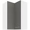 Skrinka do kuchyne LARA GREY 60X60 GN-90 2F (90°)