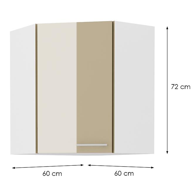 Skrinka do kuchyne LARA CAPPUCCINO 60X60 GN-72 2F (45°)