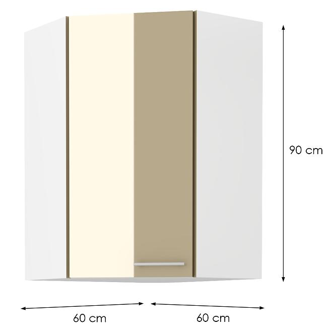 Skrinka do kuchyne LARA CAPPUCCINO 60X60 GN-90 1F (45°)