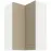 Skrinka do kuchyne LARA CAPPUCCINO 60X60 GN-90 2F (90°)