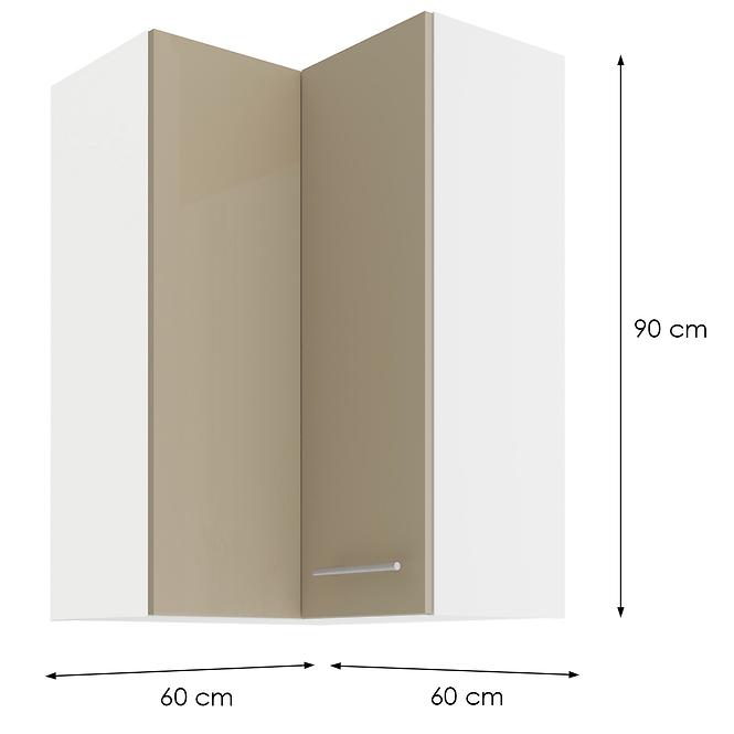 Skrinka do kuchyne LARA CAPPUCCINO 60X60 GN-90 2F (90°),2