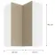 Skrinka do kuchyne LARA CAPPUCCINO 60X60 GN-90 2F (90°),2