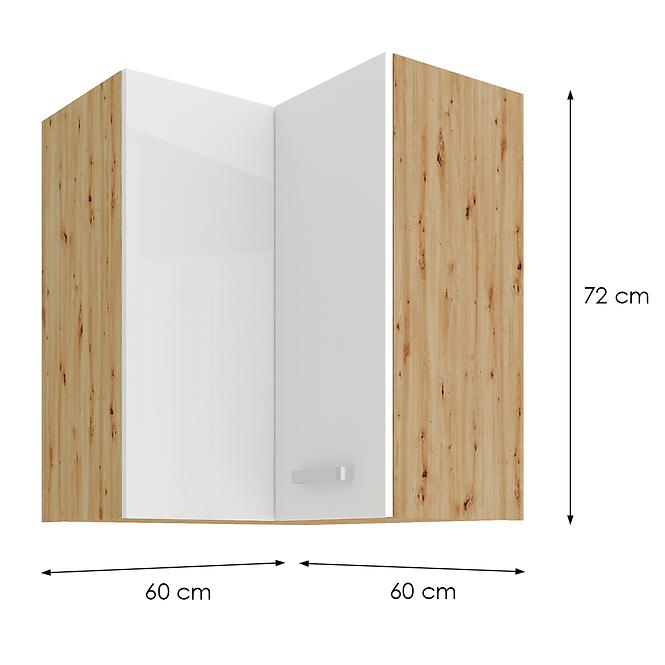 Skrinka do kuchyne ARTISAN biely 60X60 GN-72 2F (90°),2