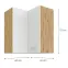 Skrinka do kuchyne ARTISAN biely 60X60 GN-72 2F (90°),2