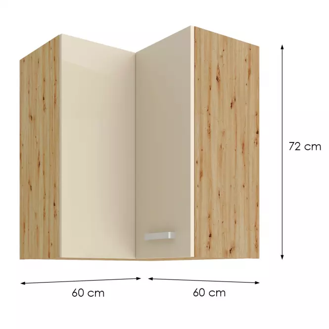 Skrinka do kuchyne ARTISAN KRÉM 60X60 GN-72 2F (90°)