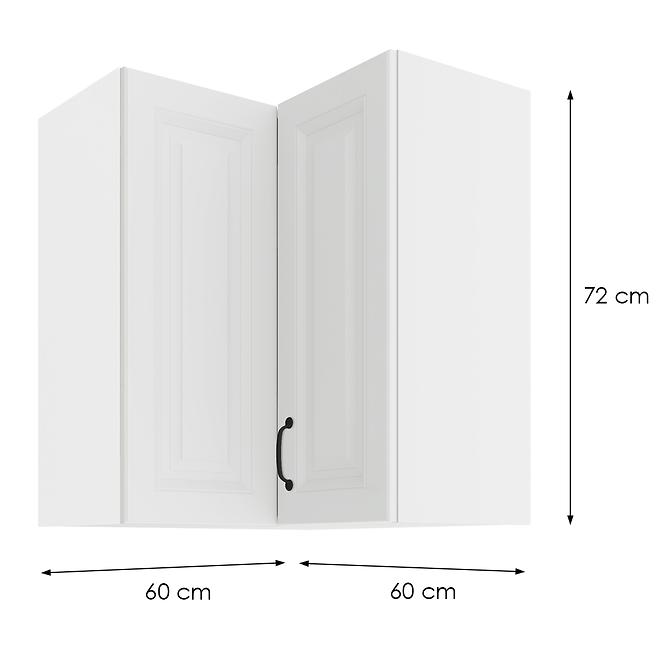 Skrinka do kuchyne STILO biely/biely 60X60 GN-72 2F (90°)