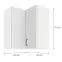Skrinka do kuchyne STILO biely/biely 60X60 GN-72 2F (90°),2