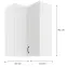 Skrinka do kuchyne STILO biely/biely 60X60 GN-90 2F (90°),2