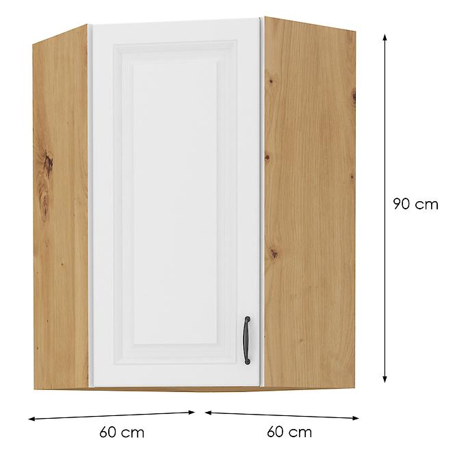 Skrinka do kuchyne STILO biely/ARTISAN 60X60 GN-90 1F (45°)