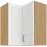 Skrinka do kuchyne STILO biely/ARTISAN 60X60 GN-72 2F (90°)