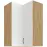 Skrinka do kuchyne STILO biely/ARTISAN 60X60 GN-90 2F (90°)