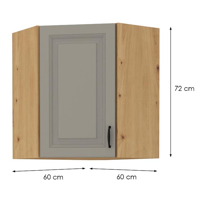 Skrinka do kuchyne STILO CLAYGREY/ARTISAN 60X60 GN-72 2F (45°)