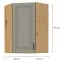 Skrinka do kuchyne STILO CLAYGREY/ARTISAN 60X60 GN-90 1F (45°),2