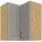 Skrinka do kuchyne STILO CLAYGREY/ARTISAN 60X60 GN-72 2F (90°)