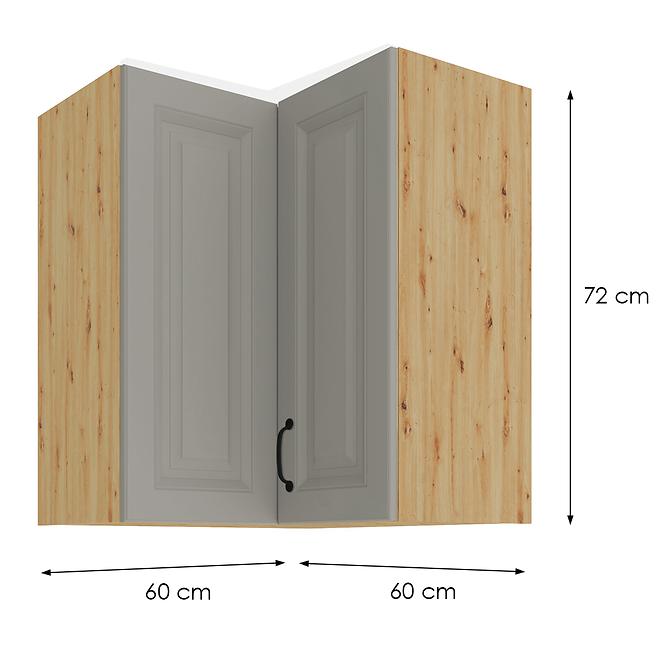 Skrinka do kuchyne STILO CLAYGREY/ARTISAN 60X60 GN-72 2F (90°)