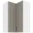 Skrinka do kuchyne STILO CLAYGREY/biely 60X60 GN-90 2F (90°)