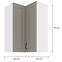 Skrinka do kuchyne STILO CLAYGREY/biely 60X60 GN-90 2F (90°),2