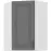 Skrinka do kuchyne STILO DUSTGREY/biely 60X60 GN-90 1F (45°)