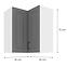 Skrinka do kuchyne STILO DUSTGREY/biely 60X60 GN-72 2F (90°),2