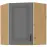 Skrinka do kuchyne STILO DUSTGREY/ARTISAN 60X60 GN-72 2F (45°)