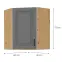 Skrinka do kuchyne STILO DUSTGREY/ARTISAN 60X60 GN-72 2F (45°),2